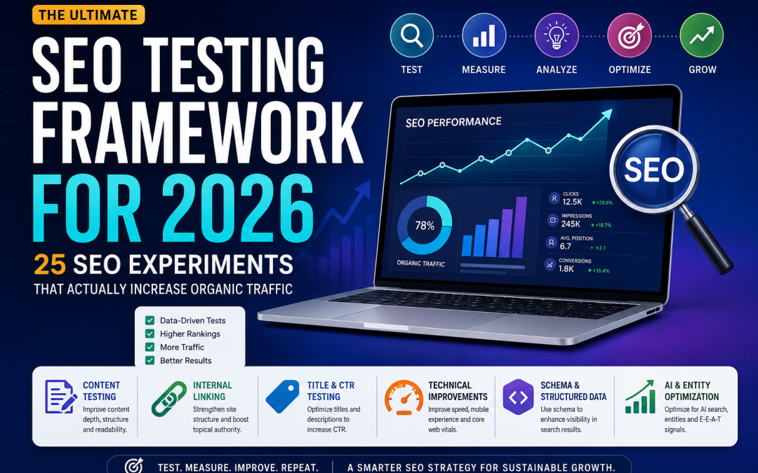 SEO Testing Framework for 2026: 25 SEO Experiments That Actually Increase Organic Traffic